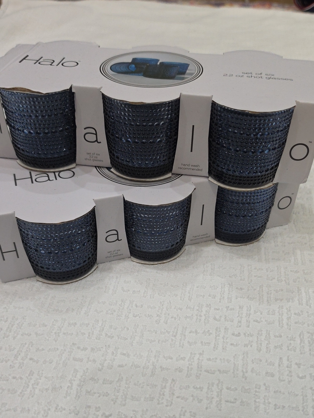 ☆ NWT Halo 22oz Shot Glasses ☆ 2 Sets Of 6 ☆ 12 Total ☆